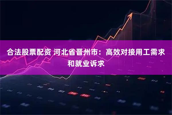 合法股票配资 河北省晋州市：高效对接用工需求和就业诉求
